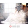 Moya - Strapless Organza Ballgown Wedding Dress with Ruffles